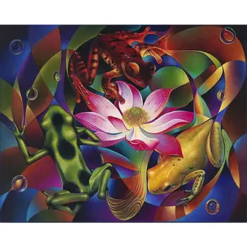 

Red Lotus Diamond Painting Mosaic DIY 5D Sets Cross Stitch Curvy Flowers Stitch Kits Handmade Picture Kits Art Home Decor Gift