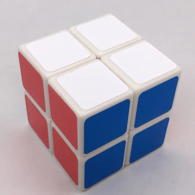 Волшебный куб 2*2*2 5 см ПВХ наклейка волшебный кубик-головоломка скорость классические Развивающие детские игрушки собственный завод гарантия качества MF207 - Цвет: white