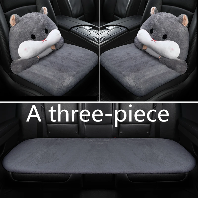 Автомобильные коврики трехсекционный костюм короткий плюшевый DIY автомобиль для Mercedes-Benz a-класс A160 A180 E-CELL 2009-2012 - Название цвета: Grey kangaroo