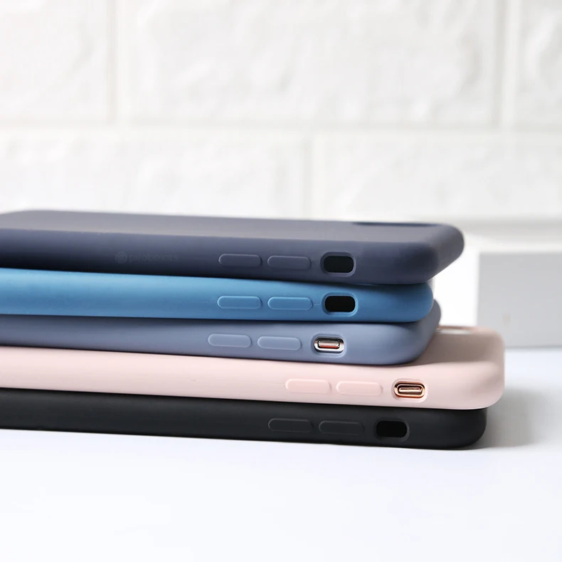 Официальный жидкий силиконовый чехол для iphone XR 6 6s 7 8 Plus Fundas для Apple xs максимальный чехол простой сплошной цвет