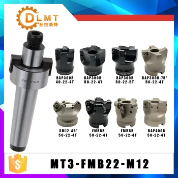 

MT3 FMB22 M12 Shank BAP300R BAP400R RAP300R EMR5R EMR6R KM12 50 22 4T 5T Face Milling CNC Cutter