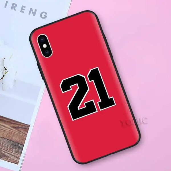 I003 Баскетбольные силиконовые чехлы для Apple iPhone 11 Pro, XR, X, XS MAX, 7, 8, 6, 6S Plus, 5, 5S, SE, 5C, черные мягкие чехлы для телефона, 23, 24 - Цвет: I003