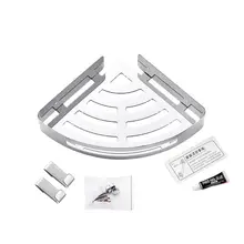 Перфорация 304 Нержавеющая сталь Треугольники полка-корзинка для ванной комнаты всасывания стены настенный Ванная комната туалет для хранения душевая полка