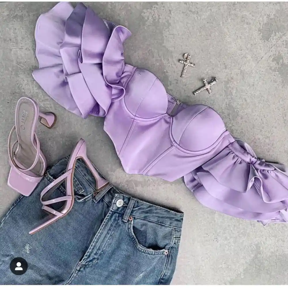 bardot ruffle sleeve top