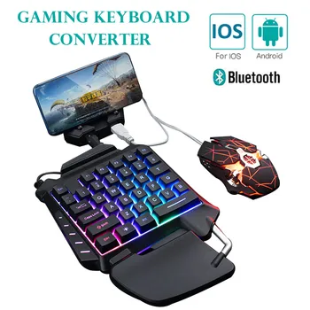 

Bluetooth Gaming Controller for Mobile Phones Gamepad Mobile Games Keyboard Mouse Converter