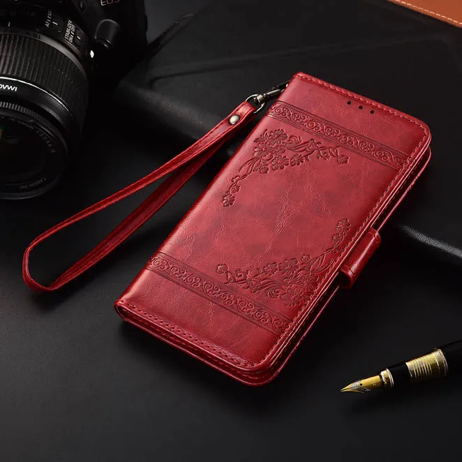 Чехол-кошелек для Redmi 8A, кожаный чехол-книжка для Xiaomi Redmi 8A 8 A A8 6,22 '', чехол-сумка, мягкий чехол из ТПУ для Xiaomi Redmi 8A Redmi 8, чехол - Цвет: oil WineRed