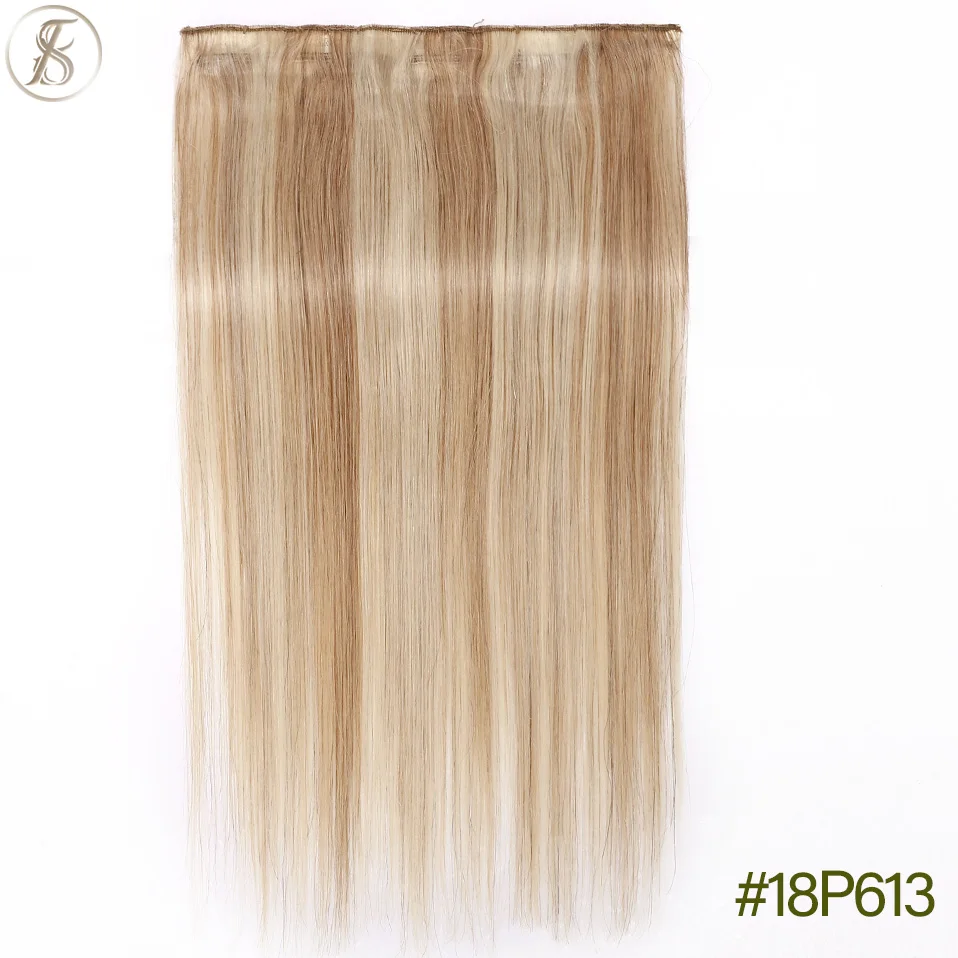 TESS Clip-in-Echthaarverlängerungen, 100 % natürliche Haarverlängerung, 3/4 Ganzkopf-Haarteil, 40–60 g, 25,4–61 cm, Clip-in-Naturhaar – Detail 21