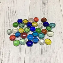 100 г DIY креативная разноцветная мозаичная инкрустация настенная плитка материалы ручной работы стекло аквариума плоский шарик ремесло ZXY9817