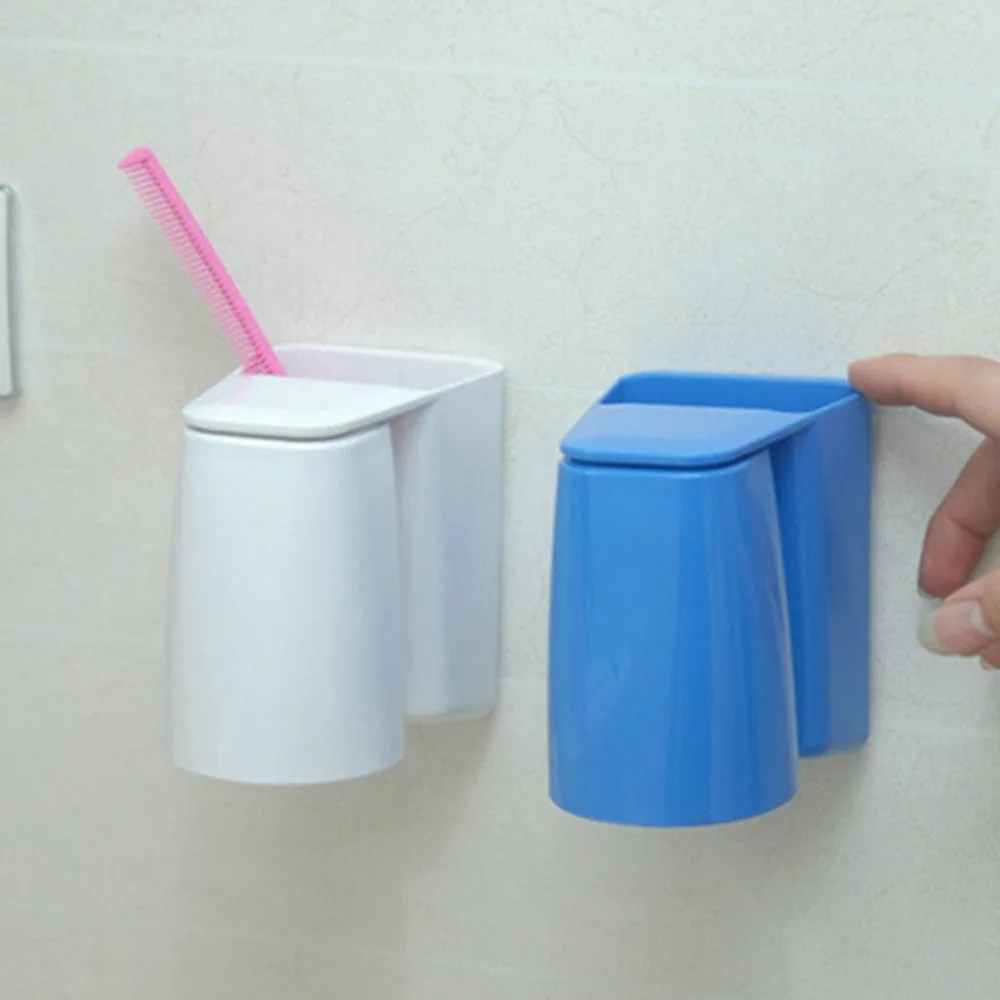 Магнитный всасывающий сливной стакан для ванной многофункциональный бытовой ванной пластиковая зубная щетка на присоске для зубной пасты держатель набор