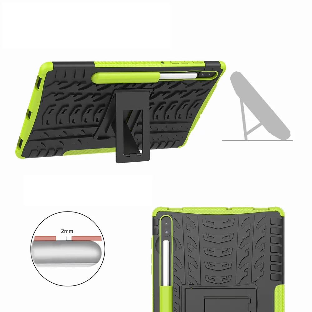 For Samsung Galaxy Tab S6 10.5 2019 SM-T865 SM-T860 Tablet Case With stand Rugged Hybrid Case Cover 1031#C