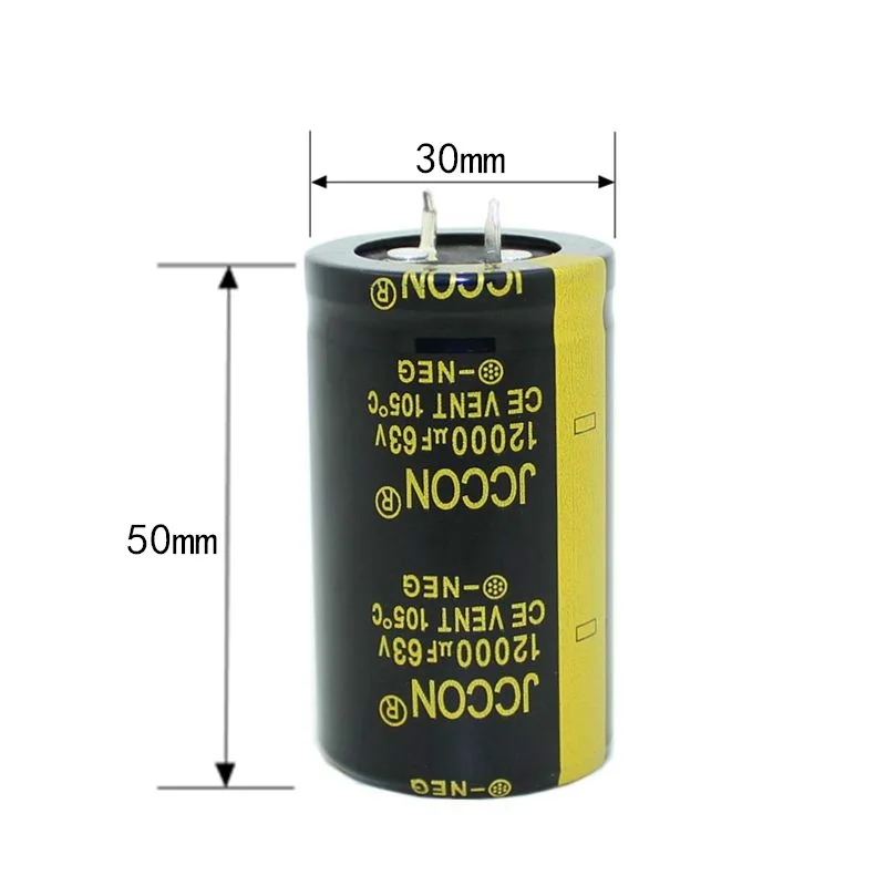 

20PCS-2PCS 63V12000UF 12000UF 63V High Frequency Low ESR Electrolytic Capacitors Size:30X50MM New and Original