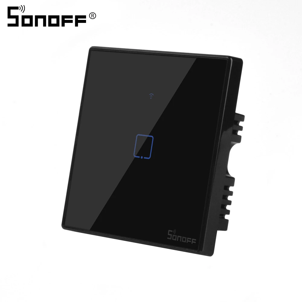Интеллектуальный выключатель света SONOFF T3 ЕС 1/2/3 TX сенсорный Панель 86 Тип стены РФ 433 МГц переключатель Wi-Fi пульт дистанционного управления Управление для Alexa/Google Assistant умный дом