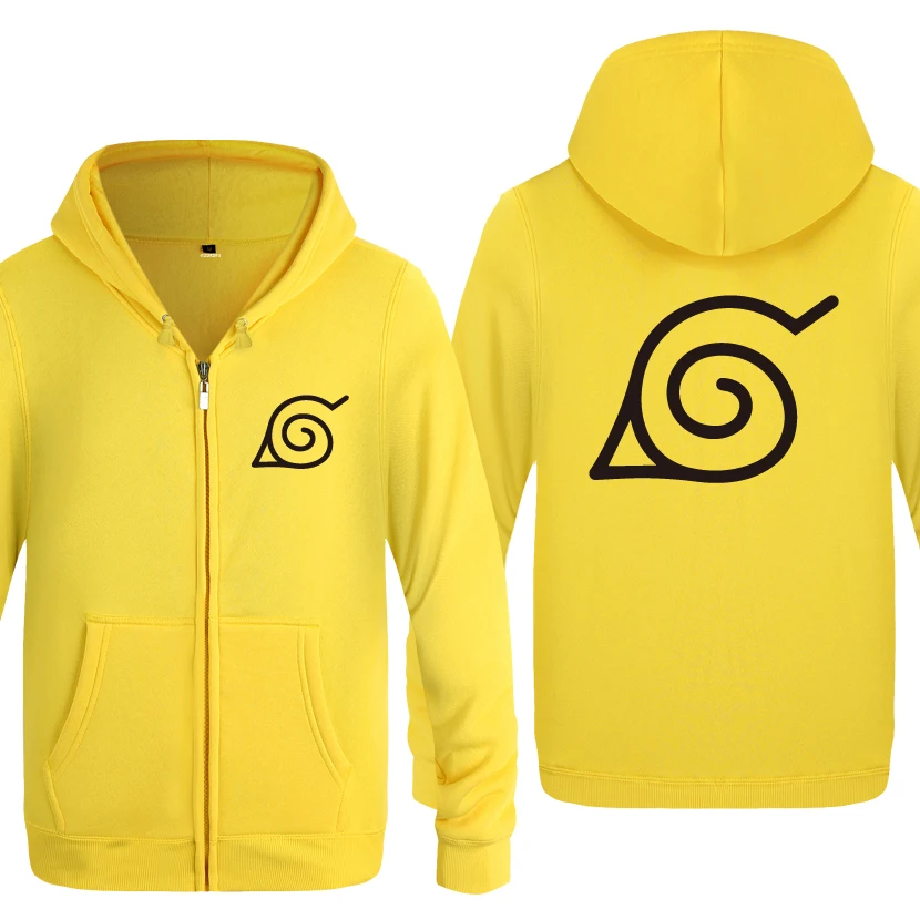 HUAY HET Uzumaki Наруто Аниме мультфильм толстовки мужские мужские флисовые кардиганы на молнии толстовки с капюшоном - Цвет: HUAY HET