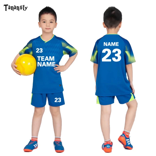 Camiseta de fútbol personalizada niños, uniforme de fútbol, conjunto de camisetas de fútbol personalizadas,