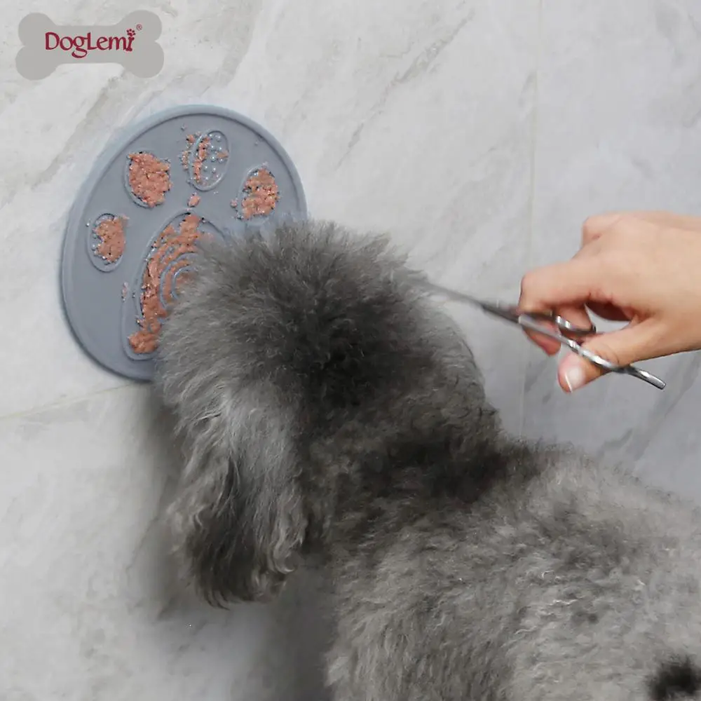 Собака Ванна ноги коврик присоска Pet Медленный кормушки для купания лизание коврик