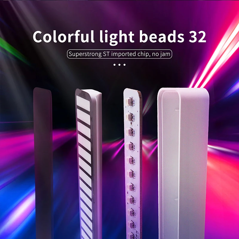 LED Rhythm Recognition Night Light RGB Music Audio Esports Table Lamp Atmosphere Light Home Decoration APP Party Volume Light cool night lights