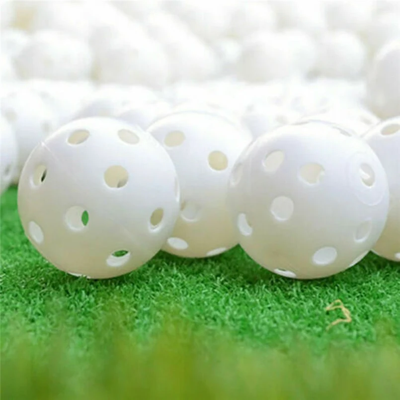 50pcs plastic hollow golf practice ball hollow hole ball indoor exercise ball 4cm golf hollow ball bright colors 20O24 (4)
