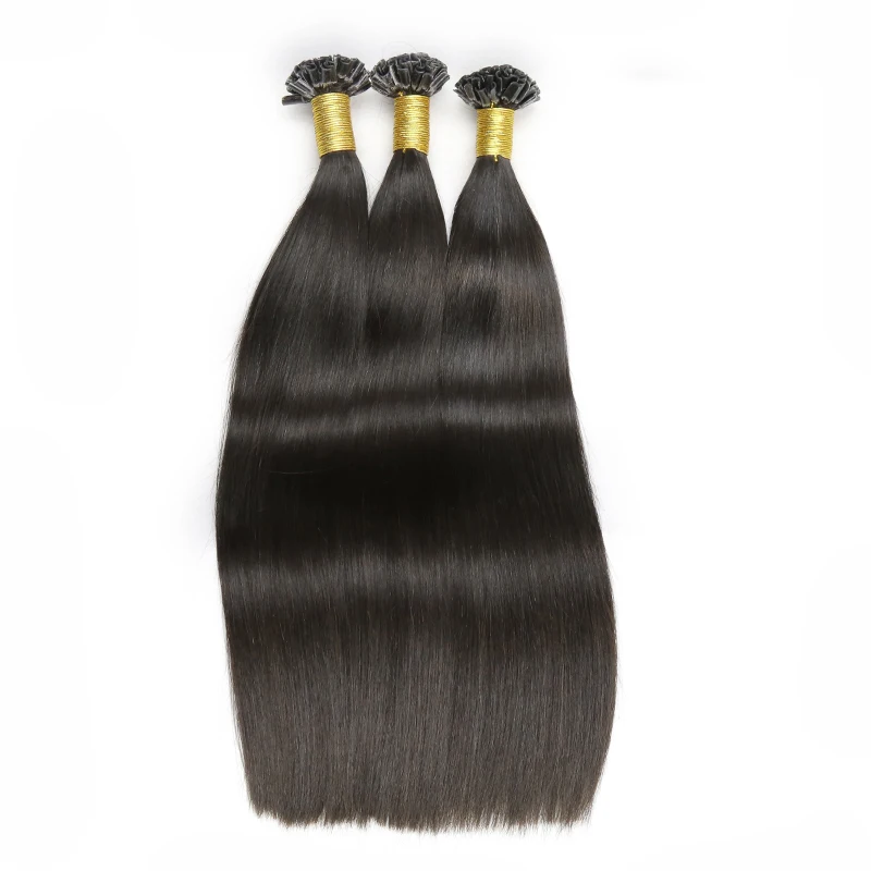 U Tip Natural Hair Extensions Capsule Nail Brazilian Machine Remy Smoothing Keratin Highlight Fusion Human Hair Capsules 1g/pc