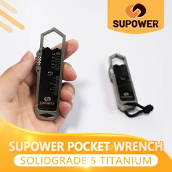SUPOWER®Clé de poche réglable, outil de poche, SAE & métrique 25 tailles, clé universelle réglable de 3/16 à 3/4 pouces 