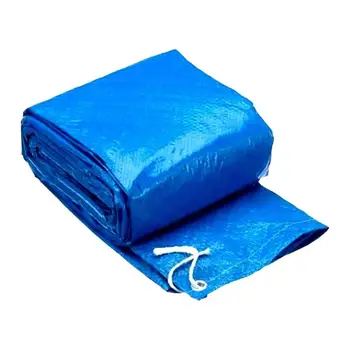 

Rainproof Easy Use Keep Clean Pool Cover Above Ground Polyester Rectangular Thicken Protective Anti Dust Lightweight Home Garden