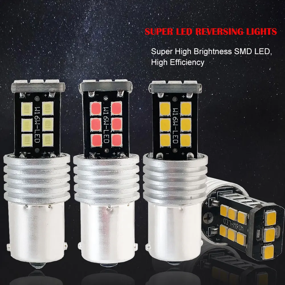 10 шт. 1156 P21W BA15S CANBUS Led без ошибок PY21W Led BAU15S 15SMD 2835 автомобильные поворотные сигнальные огни, тормозные лампы, авто Поворотная лампа заднего хода