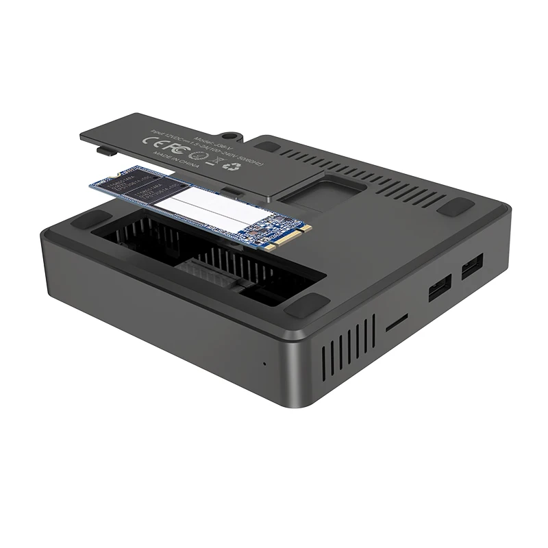 Мини ПК Intel3165 Windows 10 J3160 4 Гб + 64 BT4.0 USB3.0 HDMI 1 VGA 2 5 дюймов HDD ГГц/5 8 ГГц WiFi TF карта мини