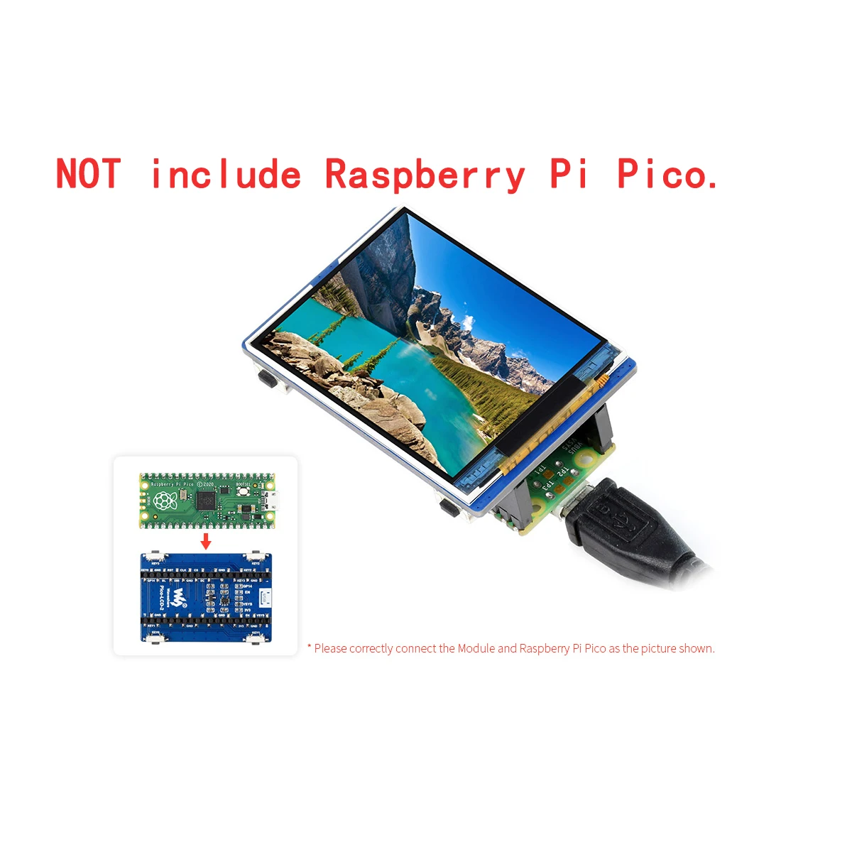 

2-дюймовый модуль дисплея 320X240 SPI для Raspberry Pi PICO W H WH RP2040, плата расширения