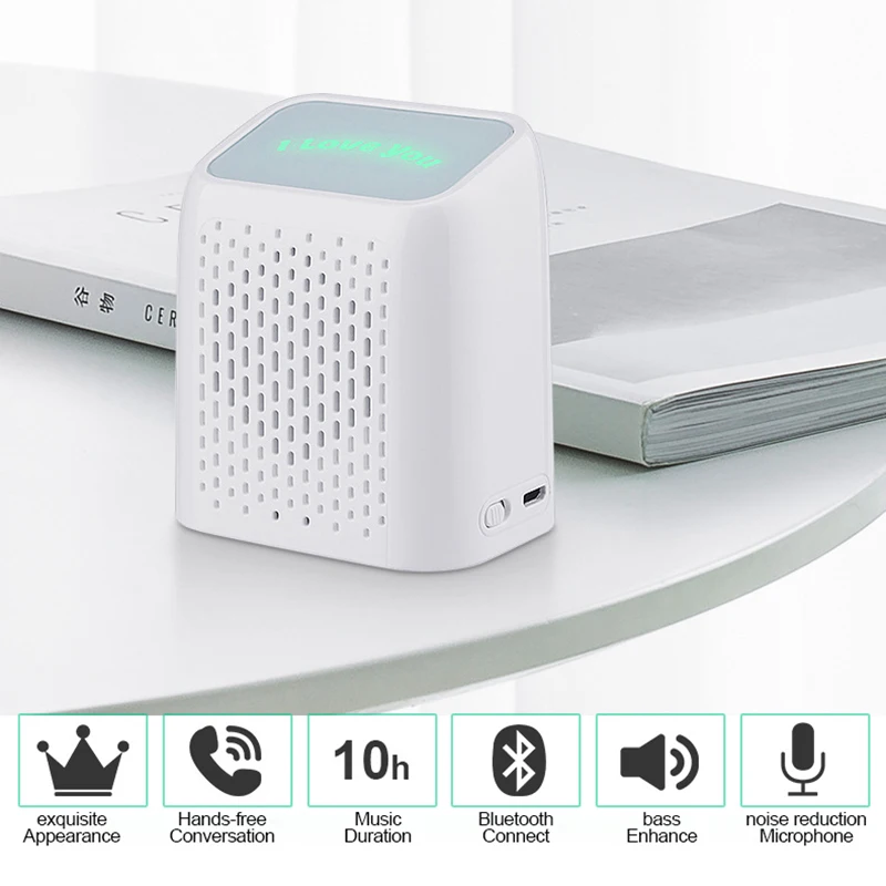 Bluetooth бас динамик Портативный Открытый Спорт громкий динамик беспроводной мини 10H музыкальный плеер Поддержка TF карты Hi-Fi коробки