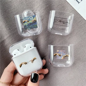 

Transparent Earphone Cases For Airpods 12 Case Cover Wireless Bluetooth Hard PC Clear Case For Apple Airpod 2 1 Charging Box