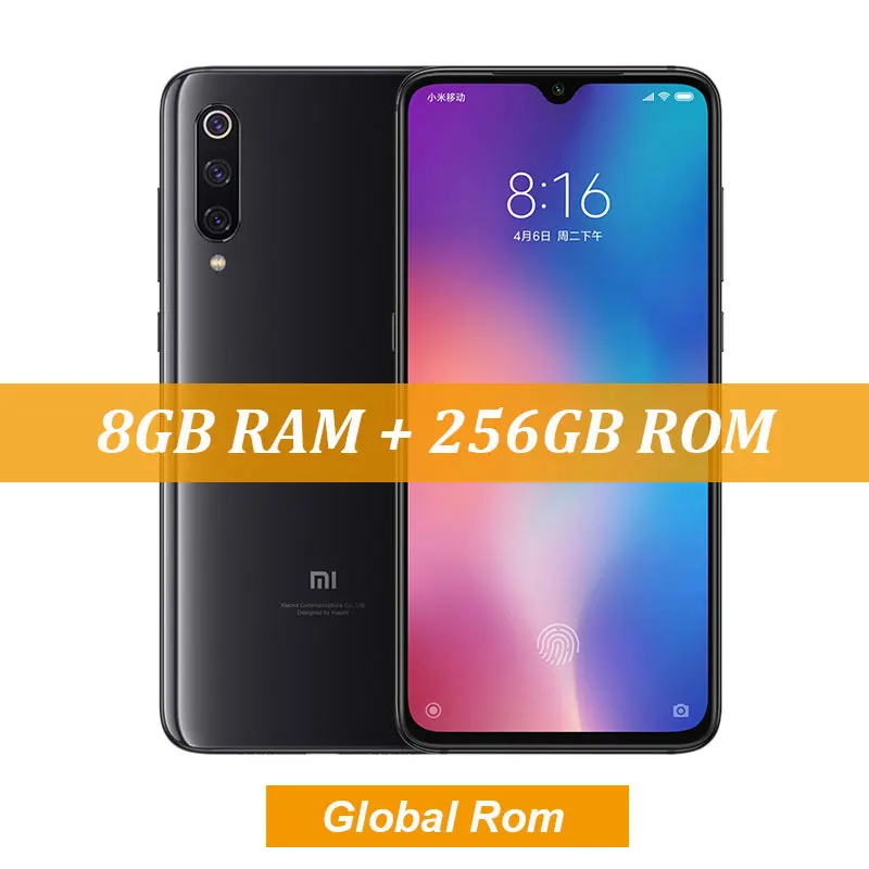 8G 256G Gray Глобальный Встроенная память Сяо mi 9 mi 9 8 GB 128 GB Snapdragon 855 Octa Core 6,3" FHD+ AMOLED отпечатков пальцев Смартфон 48MP Трехместный камеры - Цвет: 8G 256G Gray