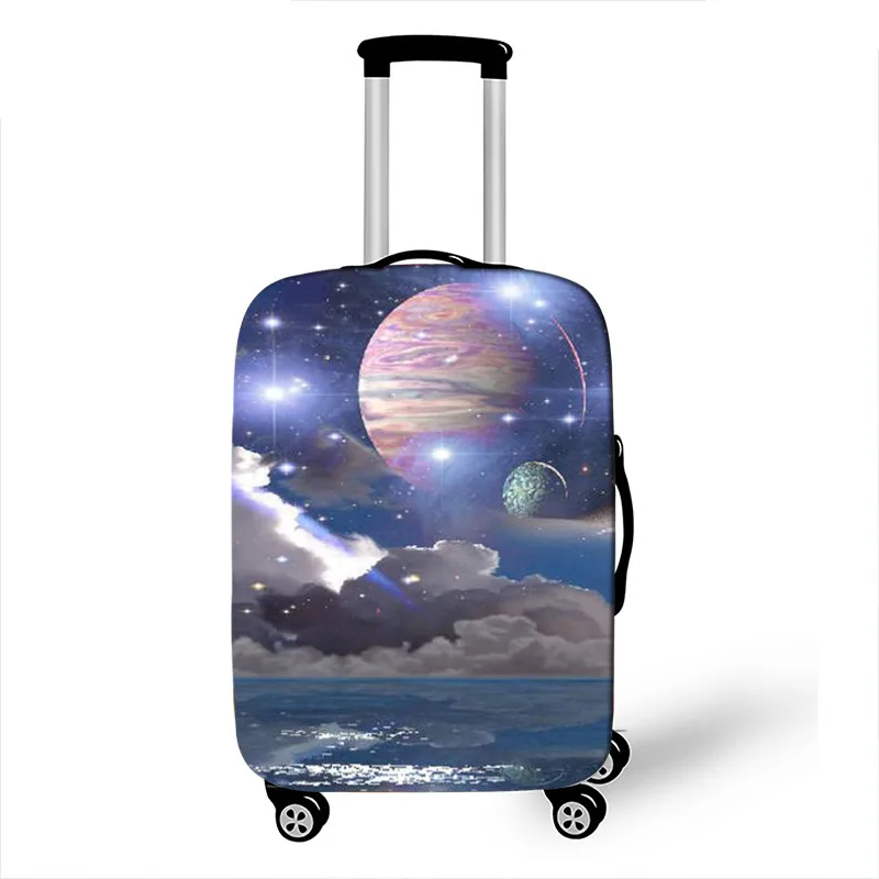 Travel Accessories Eiffel Tower Luggage Case Protective Cover Waterproof Thicken Elastic Suitcase Trunk Case Apply 18-32 Inch XL - Цвет: 11