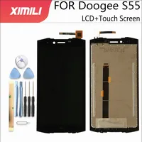 5.5 inch100 % przetestowany wyświetlacz LCD ekran do Doogee S55 wyświetlacz LCD z ekranem dotykowym kompletny montaż do Doogee S55 Lite + narzędzia