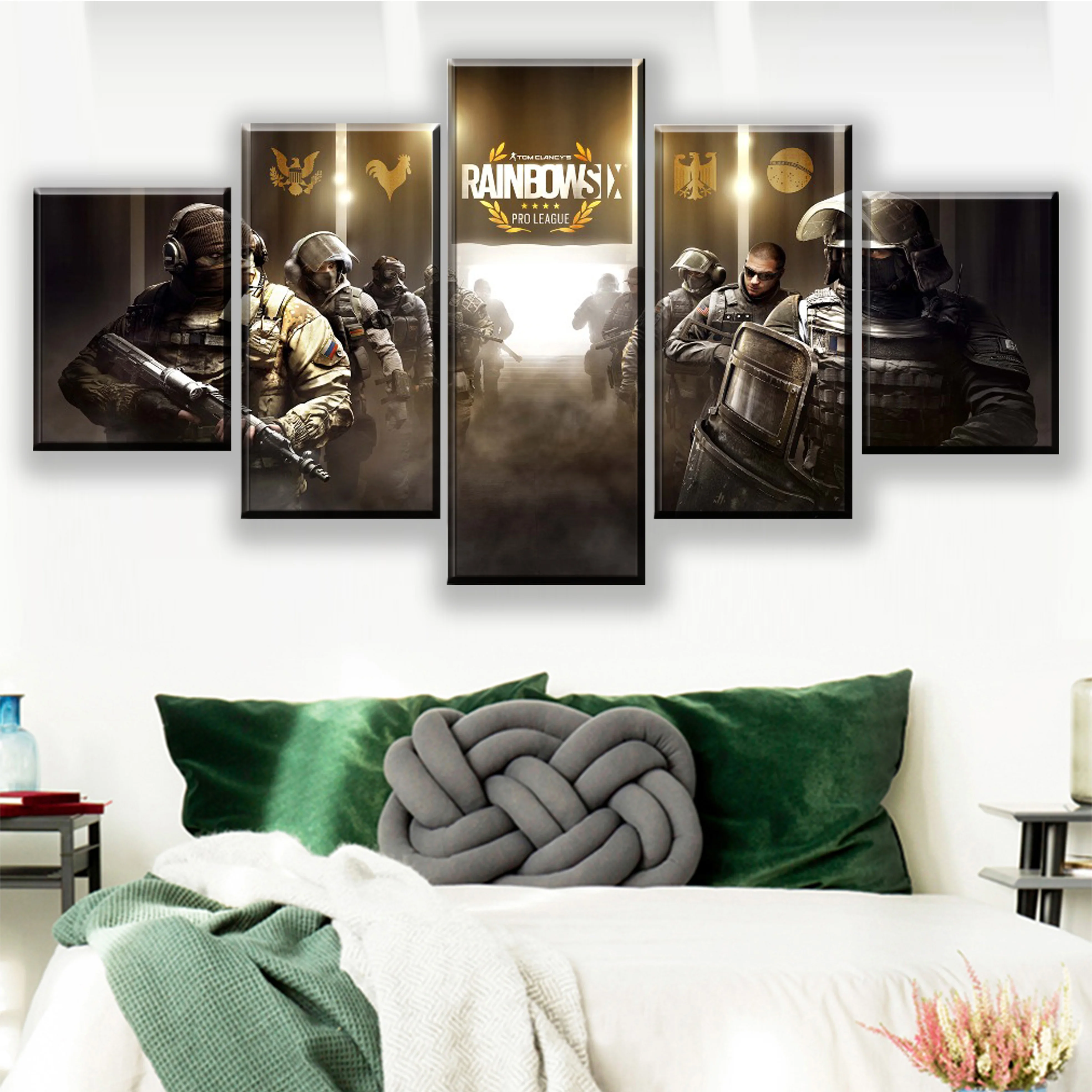 5 шт. Pro League Tom Clancy's Rainbow Six Siege плакат Современный домашний настенный Декор Картина HD печать живопись на холсте работы