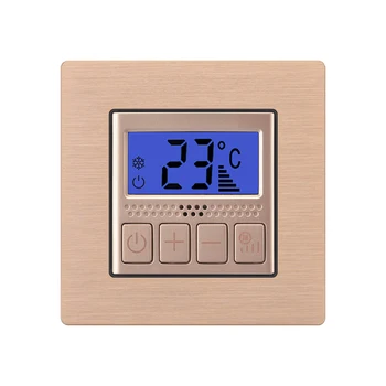 

CAMANNI temperature controller computer room thermostat aluminum alloy panel programmable digital ground temperature regulator