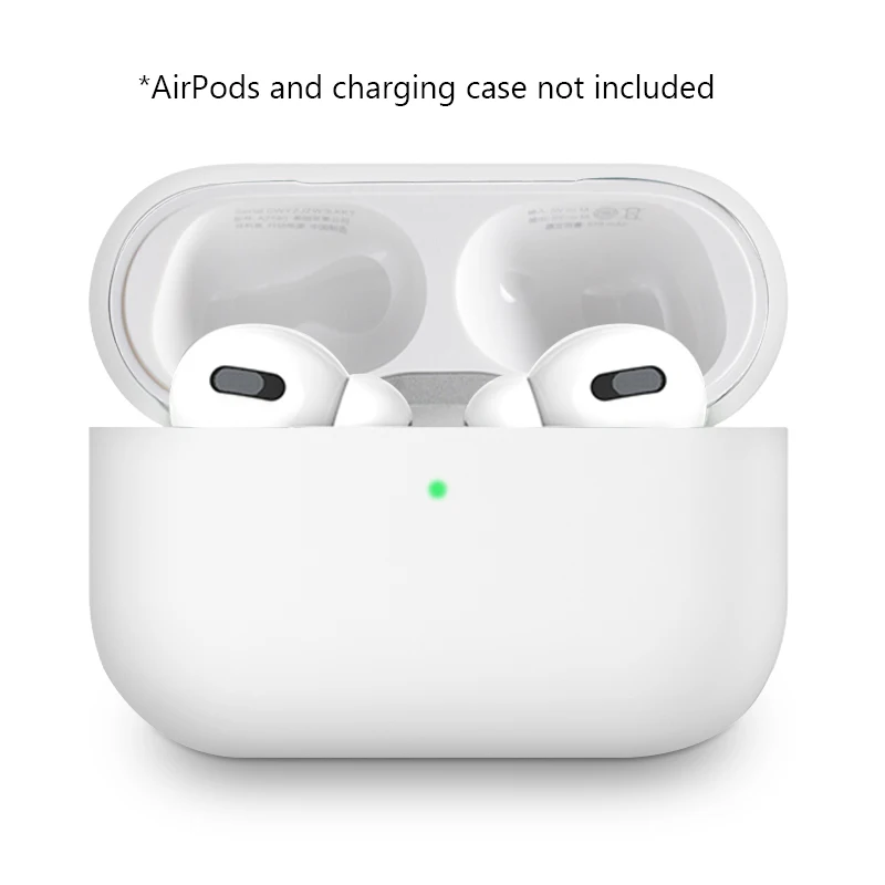 Защитный силиконовый чехол для AirPods Pro, противоударный устойчивый к царапинам TWS, Bluetooth, чехол для наушников, чехол для AirPods Pro - Цвет: White