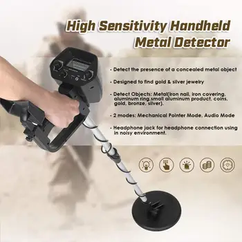 

Metal Detector for Adults/Kids MD-4030 Pinpointer 2 Mode with Waterproof Search Coil and Discrimination Function LCD Display Adj