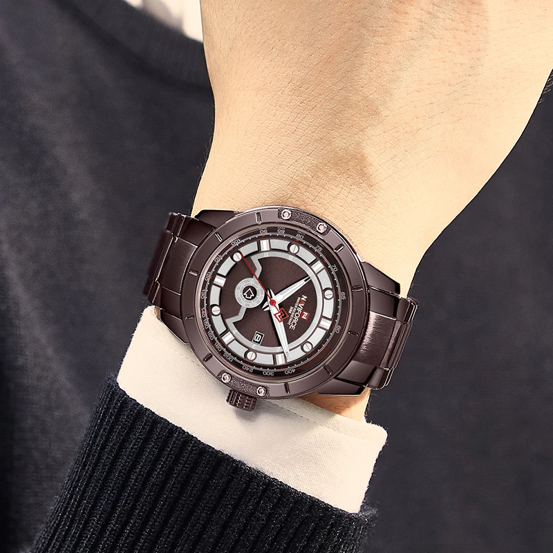 Новинка NAVIFORCE Лидирующий бренд мужские часы Аналоговые часы с датой кварцевые часы мужские армейские военные наручные часы мужские спортивные наручные часы Relogio