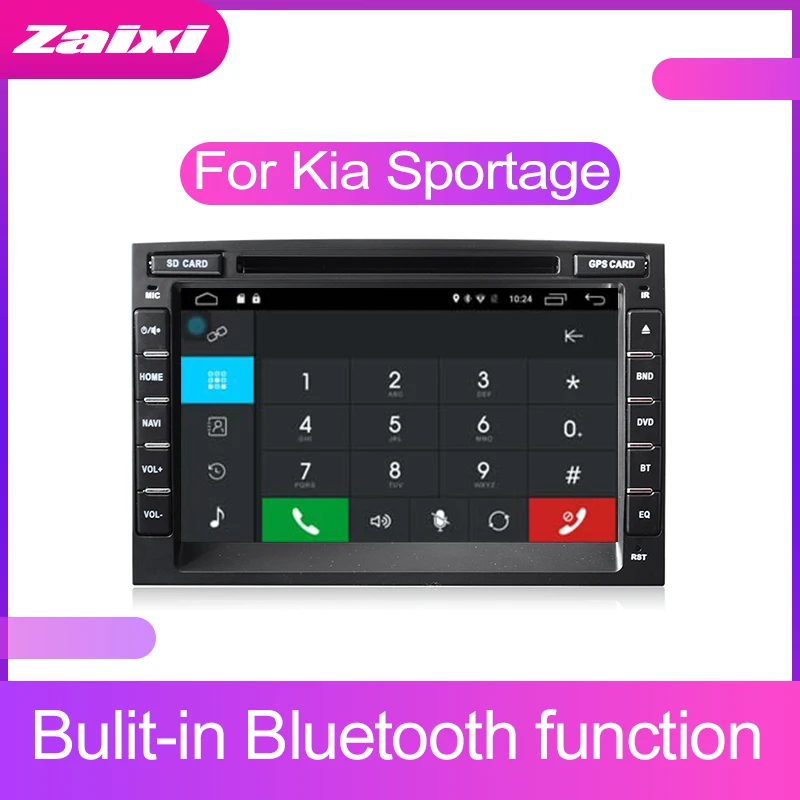 ZaiXi мультимедиа для Android плеер 2 Din gps-навигация Авторадио для Kia Sportage 2004~ 2010 gps HD экран радио FM карты BT