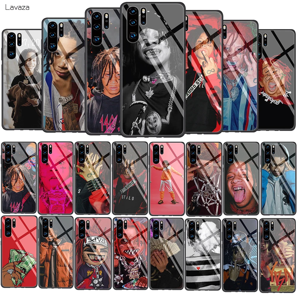 

Lavaza YBN Nahmir Tempered Glass Soft Case for Huawei Honor 8x 9 Mate 20 P Smart P10 P20 P30 Lite Pro Cover