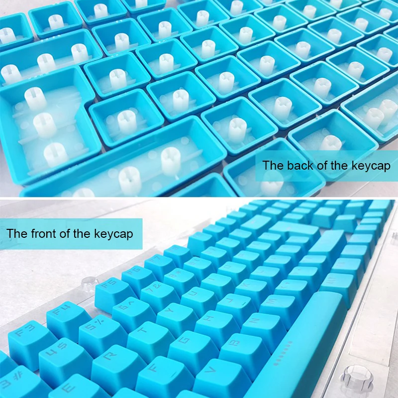 104 английские клавиши ABS PBT для механической клавиатуры, совместимые с переключателями MX, прозрачная поддержка светодиодного освещения