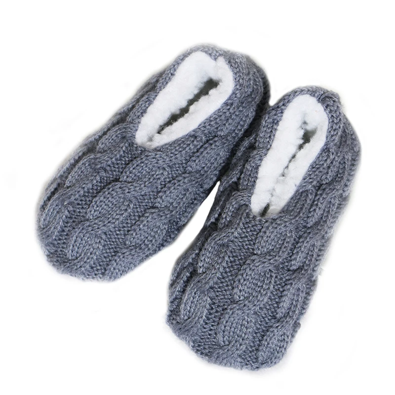 Woman Plush Home Solid Color Shoes Women Flush Indoor Floor Sock Winter Warmer Soft Bottom Christmas Slippers Footwear pantoufle