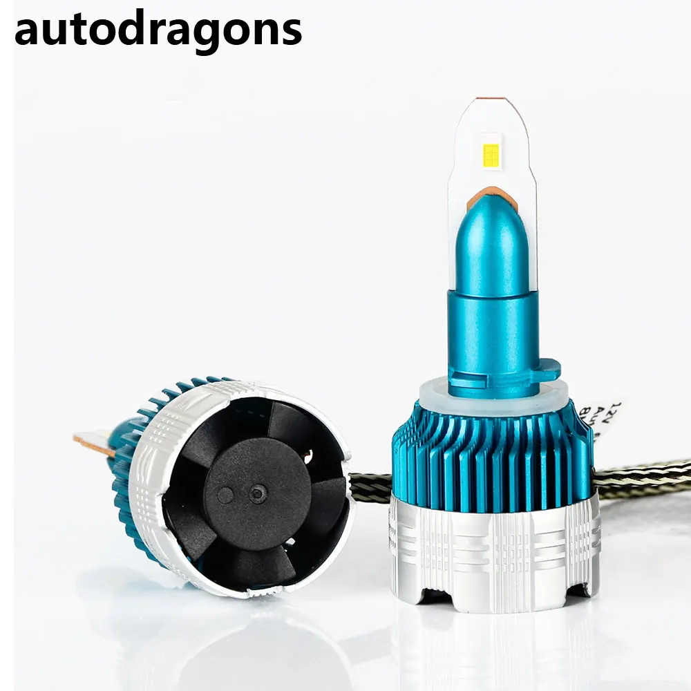 Autodragons высокое качество MI2 Фар h4 h7 h8 h9 h11 9004 9005 900612V 36 Вт 8000lm светодиодный фары автомобиля