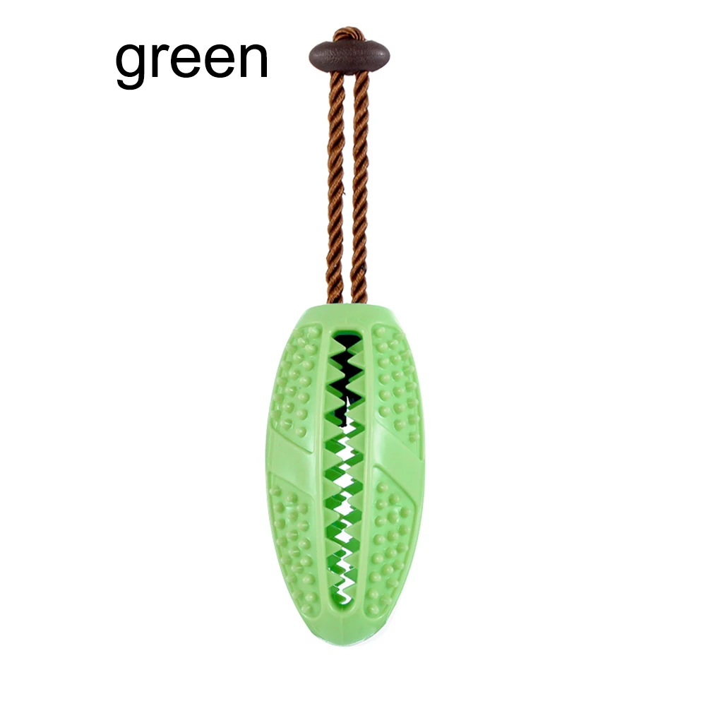 green TRP зубная щетка для животных устройство для утечки пищи молярная палочка паз жевательный мячик собака шлифовальные зубы укуса игрушка для чистки домашних животных инструмент товары для дома - Цвет: green