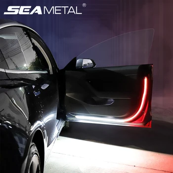 

12V Car LED Door Light 120cm Auto Door Warning Light Safety at Night Strobe Lamp Flexible Strip Decoration Lamp Auto Accessories