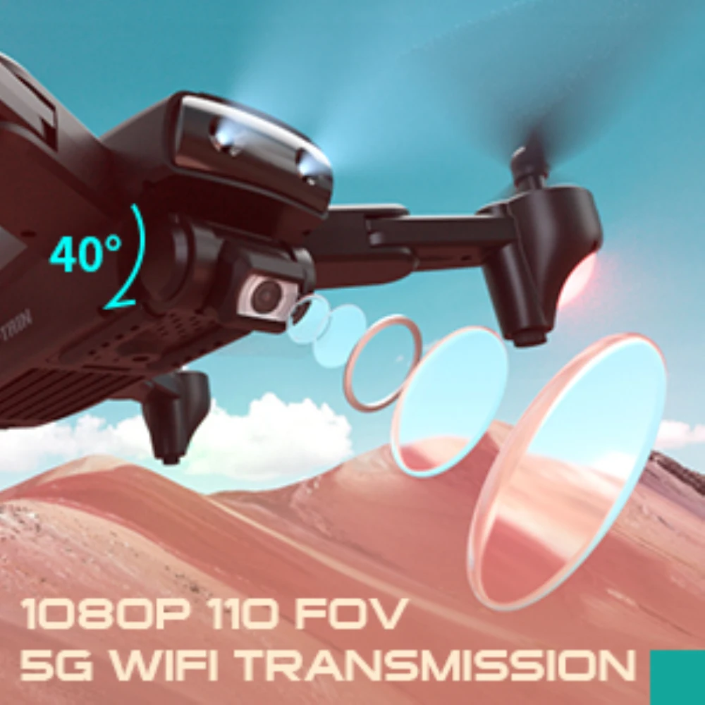 2SNAPTAIN SP500 Foldable FPV Camera Drone RC with 1080P HD Drones RC Quadcopter Smart drone gps Return Auto Hover 5G WiFi Drones