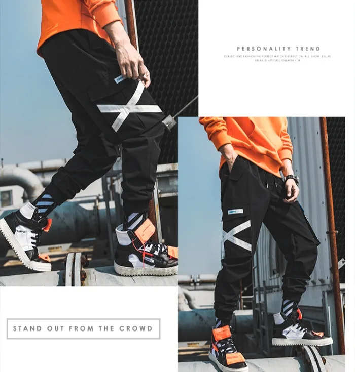 April MOMO Cross Joggers брюки мужские s хип хоп походные Мужские штаны карманы спортивные брюки комбинезоны одежда плюс размер