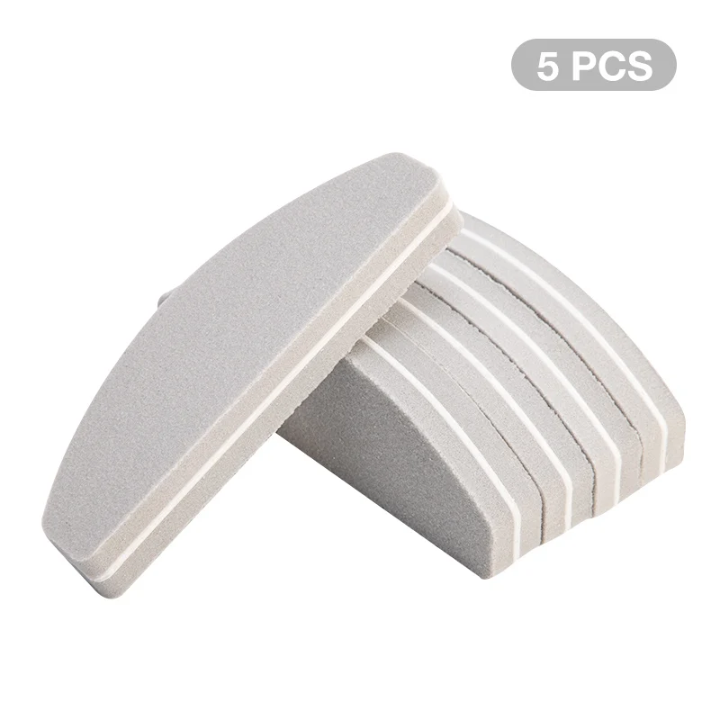 5pcs set 7 1 шт пилочка для ногтей 100/180 шлифовальный буферный блок двухсторонняя губка для дизайна ногтей Профессиональный блок полировки губки для ногтей - Цвет: 5pcs set 7