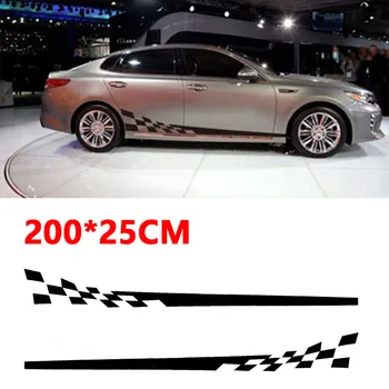 

PVC Car 200*25cm Stickers Decor DIY Race Graphic Waterproof Auto Sunscreen