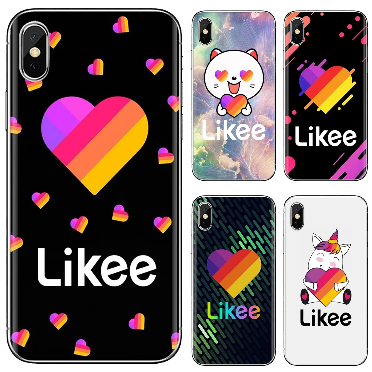 Забавная кошка Likee медведь любовь сердце для LG K10 K8 K7 K4 Nokia X6 2 3 5 6 8 9 230 3310 1 7 Plus 2017 2018