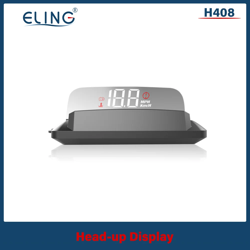 

ELING HUD OBD2 Speedometer Head Up Display Auto Car Speed Driving Data Windshield Projector Oil Consumption KMH MPH RPM